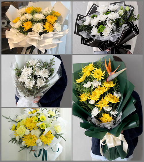 山东德州陵城区边临镇白事花束代送